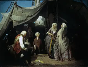 Character Prints: The young boy Goldoni in his first travel with the comedians from Rimini to Chioggia