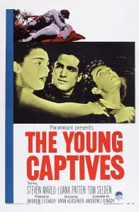 Marlo Prints: THE YOUNG CAPTIVES, US poster, from left: Luana Patten, Steven Marlo, Tom Selden, 1959