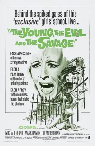 Screaming Prints: THE YOUNG, THE EVIL AND THE SAVAGE, (aka NUDE...SI MUORE), US poster, 1968