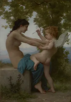 Lcgr1606 Prints: A Young Girl Defending Herself against Eros