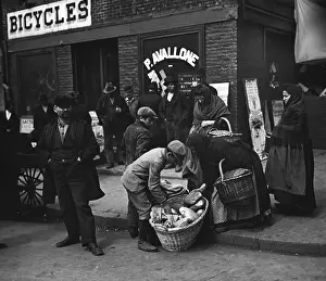 Food Prints: Young Italian bread peddlers, Mulberry St. New York, c. 1900