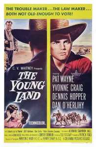 Patrick Prints: THE YOUNG LAND, poster art, top left: Dennis Hopper