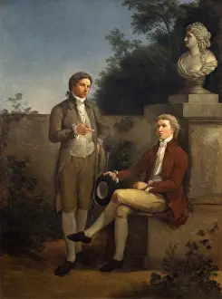 Meditation Prints: Two Young Men in the Garden, by Teodoro Matteini
