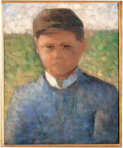 1882 Prints: Young Peasant in Blue, by Pierre Puvis de Chavannes