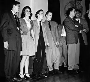 Dance Prints: Young people wearing zoot suits attend a dance at the Washington Hotel in Washington