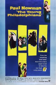 Lawyer Prints: THE YOUNG PHILADELPHIANS, US poster art, Paul Newman, (top right), 1959
