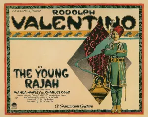 Rudolph Prints: THE YOUNG RAJAH, title card, Rudolph Valentino, 1922