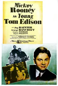 Biography Prints: YOUNG TOM EDISON, US poster, bottom from left: Mickey Rooney