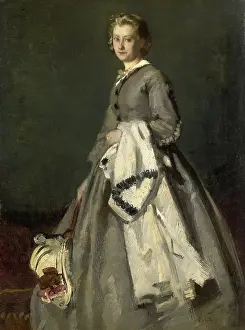 Fabrics Prints: A Young Woman, by August Allebe
