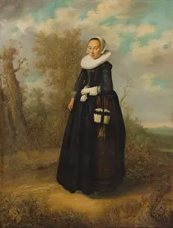 Atmospheric Prints: A YOUNG WOMAN IN A LANDSCAPE, 1636