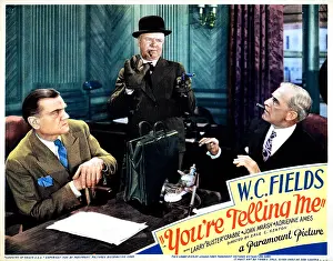 Alarmed Prints: YOU'RE TELLING ME!, from center left, W.C. Fields, George Irving, 1934