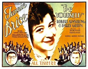 Armstrong Prints: BE YOURSELF!, from bottom left: Harry Green, Fanny Brice, Robert Armstrong, 1930
