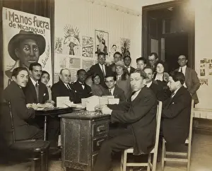 Meeting Prints: Youth Communist League with members of the Manos fuera de Nicaragua! Committee (Hands Off Nicaragua Committee)