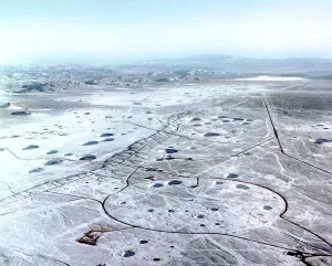 Atom Bombs Prints: Yucca Flat is among the most irradiated