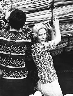 Norwegian Prints: Yvonne Heyerdahl, wife of expedition leader