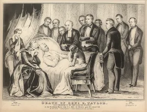 Dying Prints: Zachary Taylor. Death of President Zachary Taylor