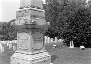 Memorial Prints: Zachary Taylor. Detail of the monument to Major General Zachary Taylor 12th president of the United States