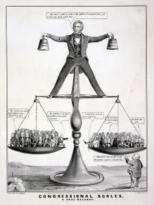 Zachary Prints: Zachary Taylor, political cartoon about the Compromise of 1850