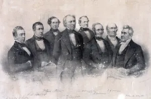 Zachary Prints: Zachary Taylor. President Taylor standing in front of his cabinet officers
