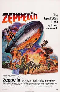 Sommer Prints: ZEPPELIN, US poster art, front from left: Elke Sommer, Michael York, 1971