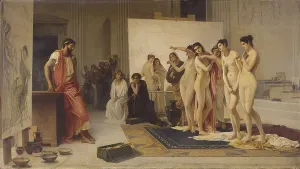 Painter Prints: Zeuxis chooses five of the most graceful maidens submitted by the Croton