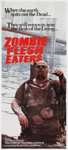 1979 Movies Prints: ZOMBIE FLESH EATERS, (aka ZOMBIE, aka ZOMBI 2), Australian poster art, 1979