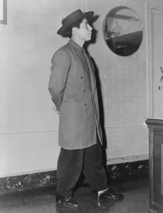Latinos Prints: The Zoot Suit fashion trend thrived in Latino and African American youth subcultures during the World War II era