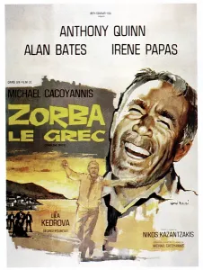 Anthony Prints: ZORBA THE GREEK, (aka ZORBA LE GREC), Anthony Quinn on French poster art, 1964