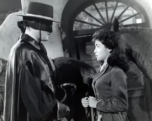 Williams Prints: ZORRO, from left: Guy Williams, Annette Funicello, (Season 2, 1959 episode), 1957-1959