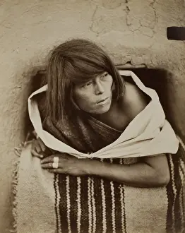Dwelling Prints: ZUNI, WATCHING, c. 1879-81, by John K